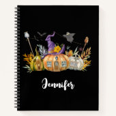 パンプキ幽霊のよく出るンハウスウィズ幽霊&こうもり ノートブック (正面)