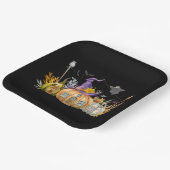 パンプキ幽霊のよく出るンハウスウィズ幽霊&こうもり ペーパープレート (傾斜あり)