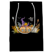 パンプキ幽霊のよく出るンハウスウィズ幽霊&こうもり ミディアムペーパーバッグ (正面)