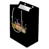 パンプキ幽霊のよく出るンハウスウィズ幽霊&こうもり ミディアムペーパーバッグ (裏面アングル)