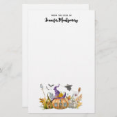 パンプキ幽霊のよく出るンハウスウィズ幽霊&こうもり 便箋 (正面/裏面)