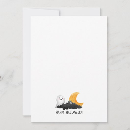 パンプキ幽霊のよく出るンハウスハローウィンパーティ 招待状 (裏面)