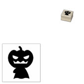 パンプキ怒ン幽霊シルエットアートスタンプ ラバースタンプ (押印)