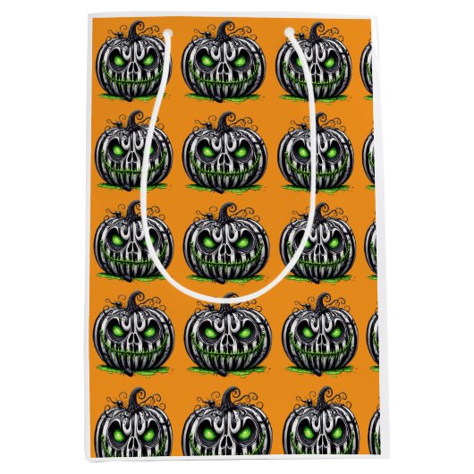 パンプキ怒ン ミディアムペーパーバッグ (正面)