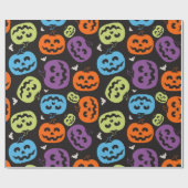 パンプキ数々のン模様 ラッピングペーパー (フラット)