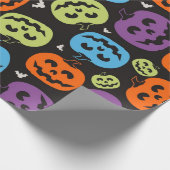 パンプキ数々のン模様 ラッピングペーパー (角)