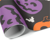 パンプキ数々のン模様 ラッピングペーパー (ロールコーナー)