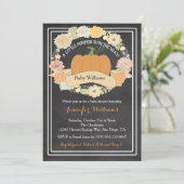 パンプキ男女兼用ンベビーシャワー招待状 招待状 (スタンド正面)