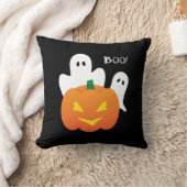 パンプキ白熱［赤熱］光を放つンと幽霊たち クッション (ブランケット)