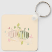 パンプキ白熱［赤熱］光を放つンと紅葉フローラドードル キーホルダー (裏面)