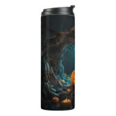 パンプキ白熱［赤熱］光を放つンハロウィーン タンブラー (回転左)