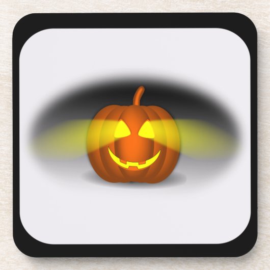 パンプキ白熱［赤熱］光を放つン –  コースター (正面)