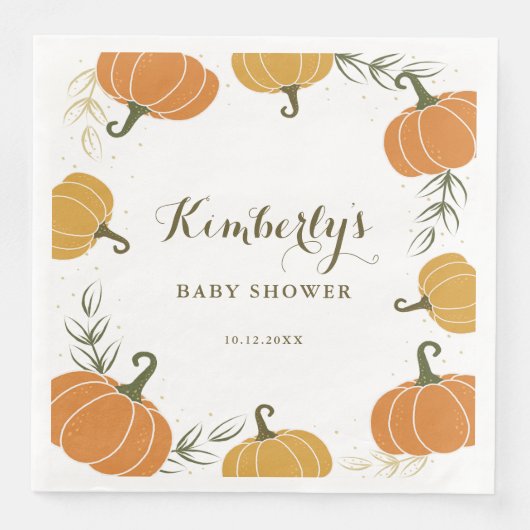 パンプキ素朴ンと離れパミスの男女兼用赤ちゃんシャワー (正面)