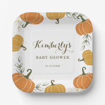 パンプキ素朴ンと離れパミスの男女兼用赤ちゃんシャワー