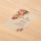 パンプキ素朴ンの友情 アクリル招待状 (レイダウン)