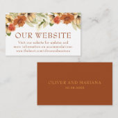 パンプキ素朴ンの結婚ウェブサイト エンクロージャーカード (正面/裏面)
