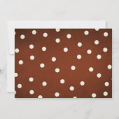 パンプキ素朴ンサンキューカードフローラ秋ブラウン サンキューカード (裏面)