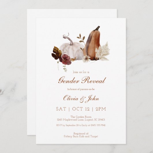 パンプキ素朴ンジェンダー公開招待状 サンキューカード (正面/裏面)