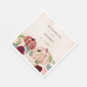 パンプキ素朴ンスモダンカントリー秋の結婚式 スタンダードランチョンナプキン (角)