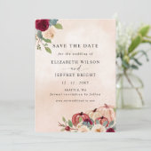 パンプキ素朴ンスモダンカントリー秋の結婚式 セーブザデート (スタンド正面)