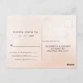 パンプキ素朴ンスモダンカントリー秋RSVP ポストカード (裏面)