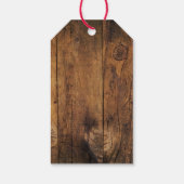 パンプキ素朴ンス秋の結婚式サンキューメッセージカード ギフトタグ (裏面)