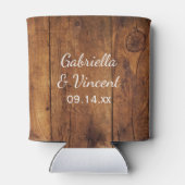 パンプキ素朴ンス秋バーン結婚式の引き出物 缶クーラー (裏面)