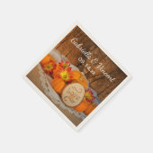 パンプキ素朴ンス秋バ結婚ンズ スタンダードカクテルナプキン (角)