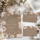 パンプキ素朴ンス秋ベビーシャワーありがとう ギフトタグ