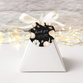 パンプキ素朴ンス秋ベビーシャワーありがとう フェイバータグ