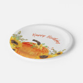 パンプキ素朴ンス秋誕生日 ペーパープレート (アングル)