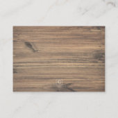 パンプキ素朴ンティール（緑がかった色）燃えたオレンジ色のブックリクエスト 名刺 (裏面)