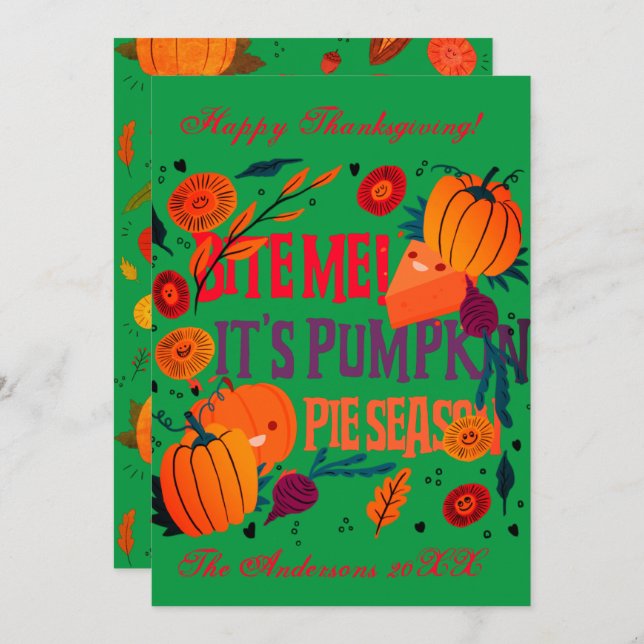 パンプキ素朴ンパイシーズンイラストレーション (正面/裏面)