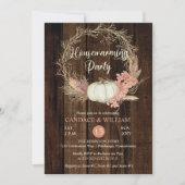 パンプキ素朴ンパンパリース引っ越し祝いパーティーパーティーイン 招待状 (正面)