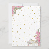 パンプキ素朴ンピンクフローラ2nd誕生日 招待状 (裏面)