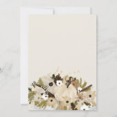 パンプキ素朴ンフローラニュートラルOh赤ちゃんシャワー 招待状 (裏面)