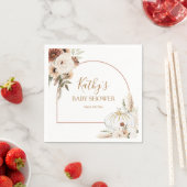 パンプキ素朴ンフローラボホアーチ秋インラブ紙 スタンダードカクテルナプキン (インサイチュ)