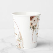 パンプキ素朴ンフローラボホアーチ秋インラブ 紙コップ (左)