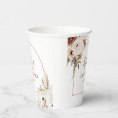 パンプキ素朴ンフローラボホアーチ秋インラブ 紙コップ (右)