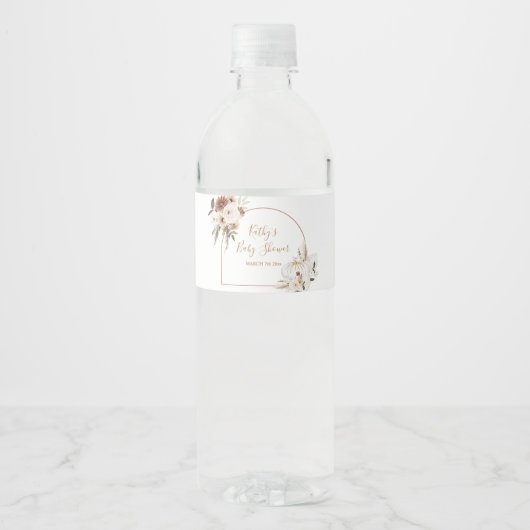 パンプキ素朴ンフローラボホアーチ秋インlove ペットボトルラベル (正面)