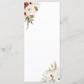 パンプキ素朴ンフローラボホアーチ秋インlove メニュー (裏面)