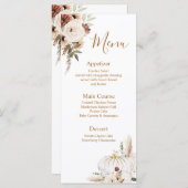 パンプキ素朴ンフローラボホアーチ秋インlove メニュー (正面/裏面)