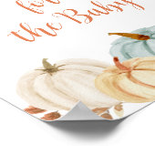 パンプキ素朴ンフローラ予測ベビーポスター ポスター (角)