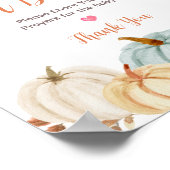 パンプキ素朴ンフローラ祈りの言葉ベビー標識 ポスター (角)