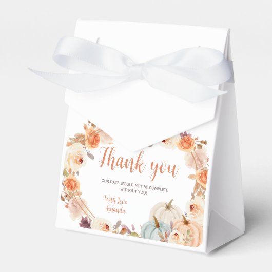 パンプキ素朴ンボホフローラ秋インラブビーフボックス フェイバーボックス (正面サイド)