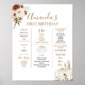 パンプキ素朴ンボホ秋インラブ1年目のサイン ポスター (正面)