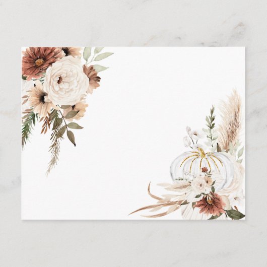 パンプキ素朴ンボホ秋モーミーへの恋のアドバイス エンクロージャーカード (裏面)