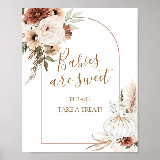 パンプキ素朴ンボホ秋ラブベビーは甘い ポスター (正面)