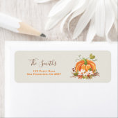 パンプキ素朴ン住所 シール秋秋ニュートラル ラベル (インサイチュ)