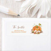 パンプキ素朴ン住所 シール秋秋ニュートラル ラベル (インサイチュ)